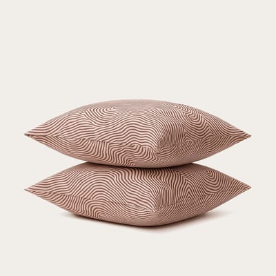 HappyBed Kussenslopen Sea of Lines 60x70 cm - Kussensloop set 2 stuks - 100% Microvezel - Ultieme slaapcomfort