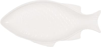 Clayre & Eef Kom Vis 100 ml Wit Keramiek