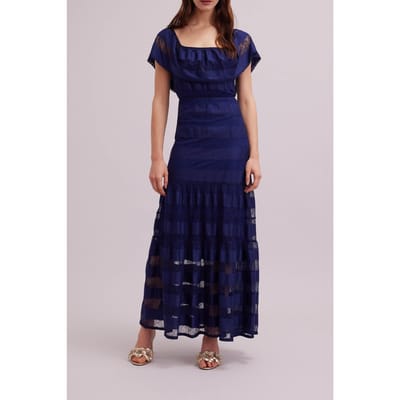 Anne Fontaine Valeriane Dark Navy Size: 38 | Maxi Dresses Outlet | Dames | Blauw