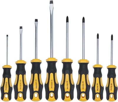 8-delige magnetische schroevendraaierset met antislip grip - Perfect voor werkplaats en gereedschapskoffers