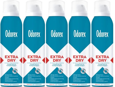 Odorex Extra Dry Deodorant Spray Sensitive - 5x 150ml - voordeelverpakking