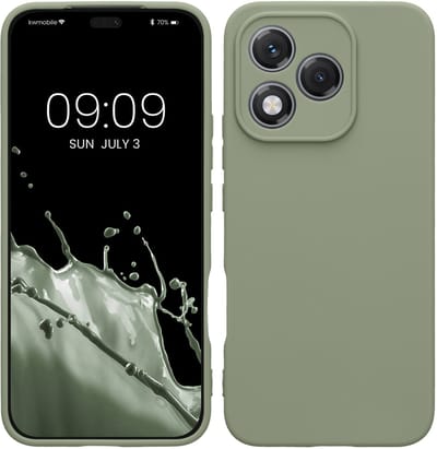 kwmobile telefoonhoesje geschikt voor HONOR 400 Lite - Hoesje voor smartphone - Precisie camera uitsnede - In grijsgroen