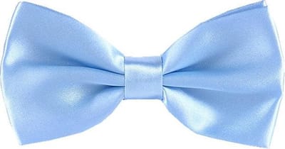 Fako Fashion® - Vlinderstrik - Vlinderdas - Satijn - 12.5cm - Lichtblauw