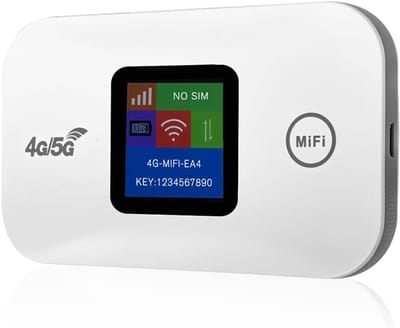 Mobiele Wifi Router - Draagbare Hotspot - Internet Onderweg - Ondersteunt 10 Apparaten - 150 Mbit/s Snelheid - Wit