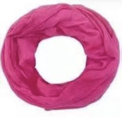 Dunne Colsjaal - Ronde Sjaal - Fuchsia/Roze - 80 x 45 cm (02788#)