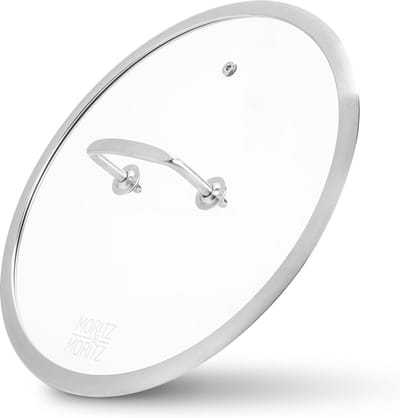 SnelShoppen - Stainless steel pan deksel 28 cm - universeel deksel voor koekenpan - hittebestendig deksel met handvat - ideaal voor keuken en koken