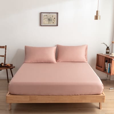 Bamboe hoeslaken Cuddle Pink roze 90x220 cm – Standaard matras, zacht, ademend & hypoallergeen | Boomba Bamboo®
