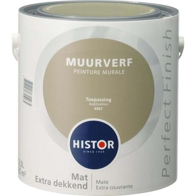 Histor Perfect Finish Muurverf Mat - Toepassing - 2,5 liter