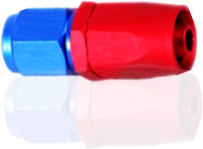 Adapter voor AN6-0° draaiende mannelijke connectors voor olie en carburateur - Blauw en rood, standaardkwaliteit