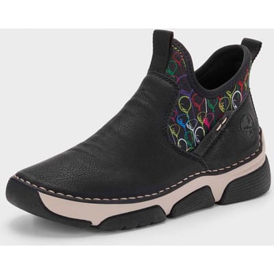Laarsjes met elastische inzet - zwart - Gr. 36 van Goldner Fashion