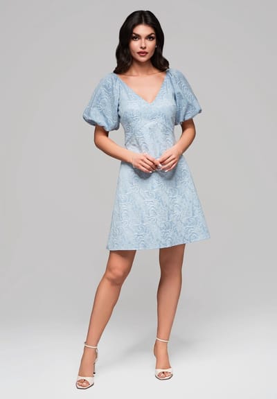 LARICA Jurk - Rits - Jurk Blauw XS