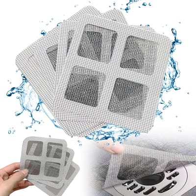 Afvoerstickers - 20 stuks Filter, Douche, Gaasstickers, Afvoerfilter, Douche, 10 x 10 cm, Wegwerpbare Haaropvanger, Douchestickers, Filter, Douche, Afvoer, Haar, Gaas voor Wastafels, Badkamers en Keukens