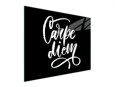 TMK ArtDeko - Snijplank Glas - 52x40 cm - Zwart - UV Print - Antislip