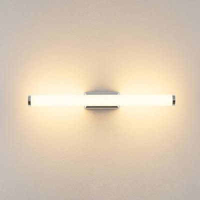 Molto Luce LED wandlamp VINA S, chroomkleurig, breedte 40 cm, IP44, CCT