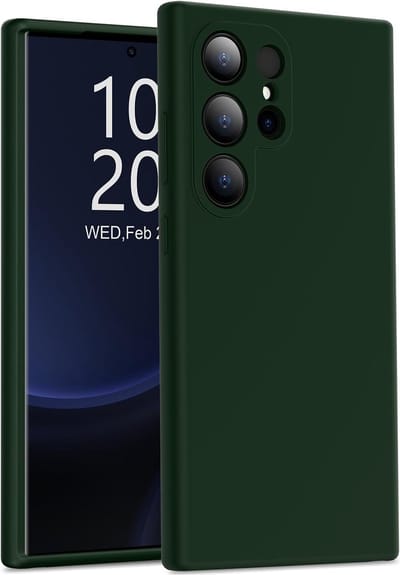 Casemania Hoes Geschikt voor Samsung Galaxy S24 Ultra - Groen - Liquid Siliconen Back Cover