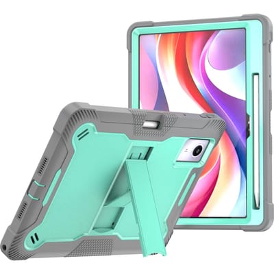 Étui Protecteur Robuste pour Lenovo Tab Idea 11 TB336ZU TB336FU Xiaoxin Pad 11 TB335FC Housse avec Support Tablette et Emplacement Stylo Idea Tab 11-inch vert menthe