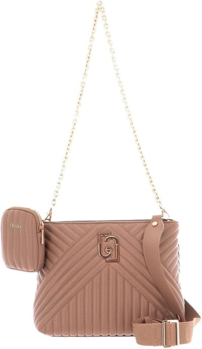 Schoudertas Medium - Crossbody tas - Dagelijks gebruik - Verstelbare banden - 27 x 21 x 12 cm - Lichtbruin