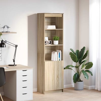 vidaXL - Highboard - 50x35x180 - cm - spaanplaat - sonoma - eikenkleurig