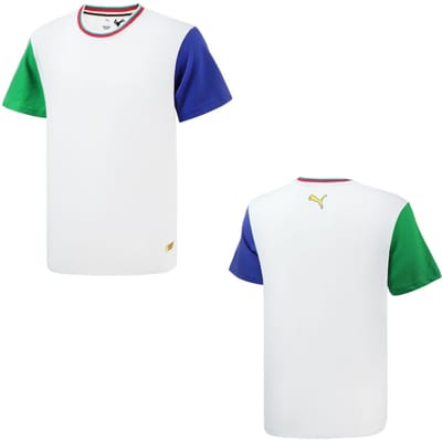 Puma x Chinatown Market Colourblock Tee Heren Casual T-shirt 596165 02
