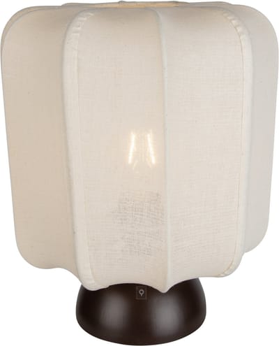QAZQA nori - Japandi Tafellamp met kap - 1 lichts - H 30 cm - Beige - Woonkamer | Slaapkamer