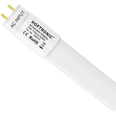 HOFTRONIC LED TL armatuur 150cm dubbel - T8 (G13) - 48 Watt 5280 lumen (110lm/W) - 6000K Daglicht wit (860) - Flikkervrij - IP20 Stofdicht