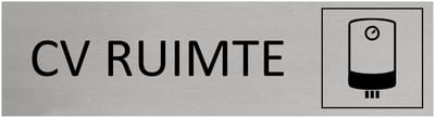 CombiCraft aluminium deurbordje CV ruimte - 165 x 45 mm met tape