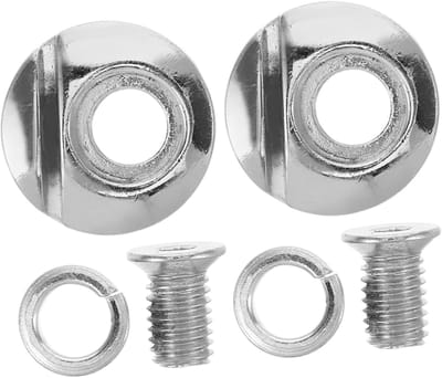 Rolschaats Gespen - Schaats Sluitingen - Skaters Veiligheid - Duurzame Aluminium Legering - 2.8 x 2.8 cm - Zilver