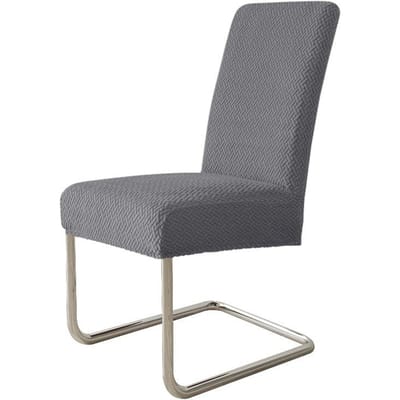 Stoelhoes Vier Seizoenen Elastisch Twill Eetstoelhoes Huis Hotel Eetstoel Stofdichte Hoes Stoelhoes High-end Gevoel 45*38*4cm donkergrijze kleur