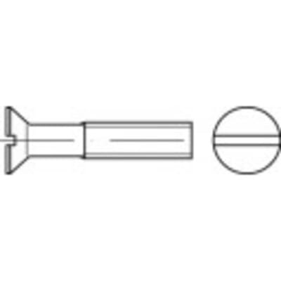 TOOLCRAFT 134180 Verzonken schroeven M5 50 mm Sleuf DIN 963 Staal Galvanisch verzinkt 200 stuk(s)