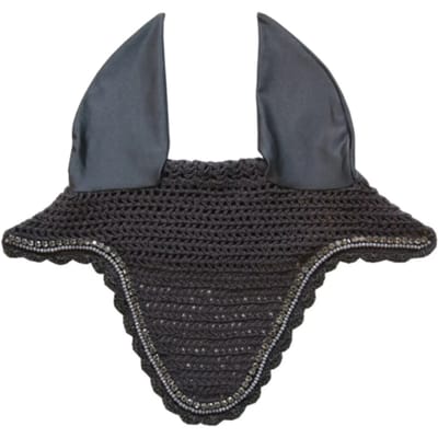 Kentucky Horsewear - Oornetje lang stone & pearl soundless grijs