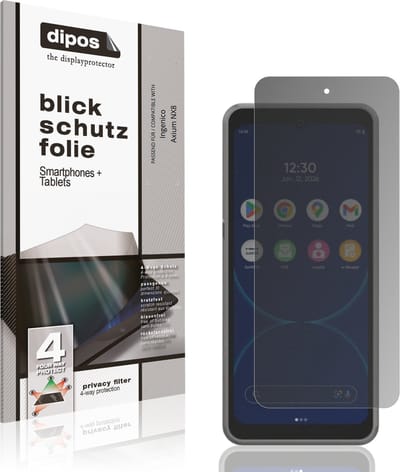 dipos – Matte Privacy Screenprotector geschikt voor Ingenico Axium NX8 | Anti-Spy Beschermfolie