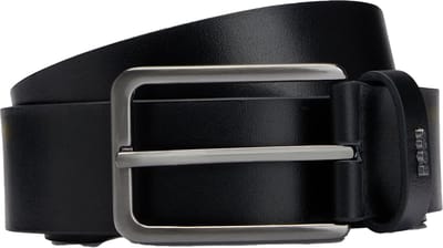 BOSS leren heren riem - zwart