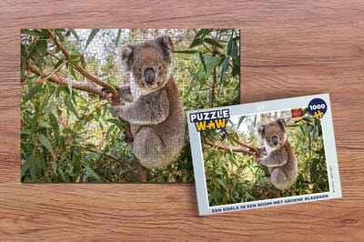Puzzel Koala - Bladeren - Takken - Kinderen - Jongens - Meiden - Legpuzzel - Puzzel 1000 stukjes volwassenen