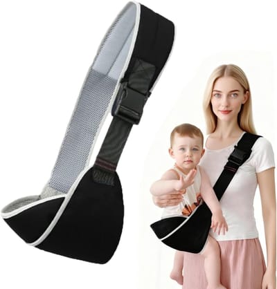 HEZIVO® Draagdoek Baby - Ergonomische Draagzak - 6 tot 48 Maanden - Zwart