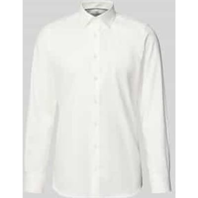 OLYMP Level 5 body fit overhemd - off white twill - Strijkvriendelijk - Boordmaat: 43 (EU maat: XL)