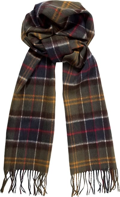 Barbour Lambswool and Cashmere Tartan Scarf usc0002tn11 classic