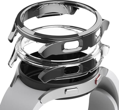 Ringke Slim - (2P) Hoesje Geschikt voor Samsung Galaxy Watch 4 44MM - Grijs Transparant