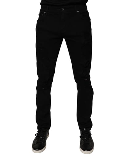 Slim Fit Versleten Jeans