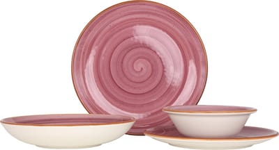 Bonna Serviesset - Aura Blackberry - 24 delig - 6 persoons - Porselein