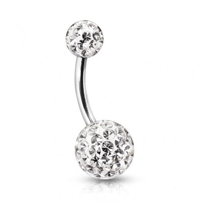Piercing ferido (met epoxy laagje) 1.6x10x8 - wit - LMPiercings