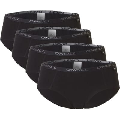 O'Neill Dames Hipsters 4-Pack Zwart - Maat L