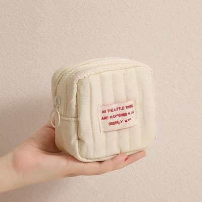 Koreaanse vierkante kleine make-up tas student kleine koptelefoon nul portemonnee meisje draagbare lippenstift opbergzakken