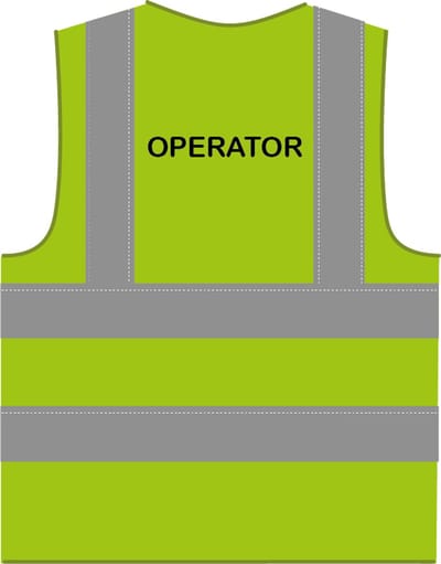 Operator hesje RWS limoengroen