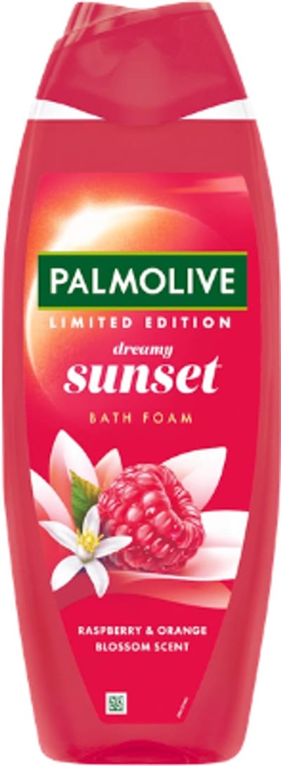 Palmolive Badschuim Dreamy Sunset | 1x 650ml - Framboos & Oranjebloesem | Grootverpakking - Zomers Badschuim