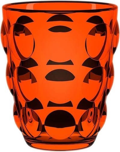 Italesse waterglas Bolle tumbler Colorpro� oranje handgemaakt