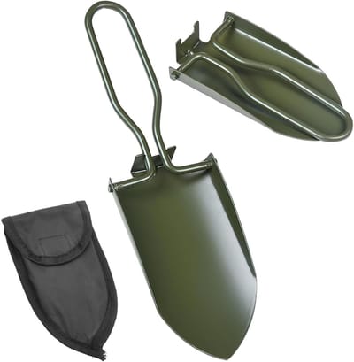 ByShane - Vouwschep tuinschep inklapbaar roestvrij staal - Met riemtas - Voor tuin, camping en outdoor gebruik