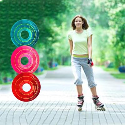 Inline Skate Wielen - Rolschaats Wielen - Soepel Skaten - 83A Hardheid - 64 MM - Rood