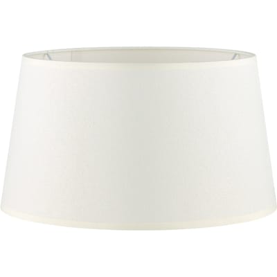 Lampenkap Melrose - Beige - rond schuin - 35/35/19cm - van stof - landelijke stoffen Lampenkap voor E27 lamphouder - RoHS getest - voor tafellamp