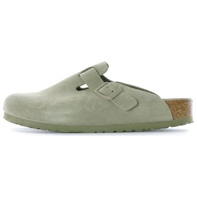 Birkenstock Boston Soft Voetbed Faded Khaki Unisex Sneakers Tan 1019054 36 gray