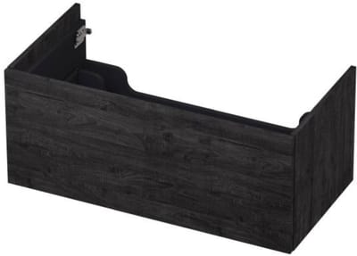 INK - Onderkast 1 Lade Push 2 Open Bestaande Uit - 900x450x376 Mm - Houtskool Eiken